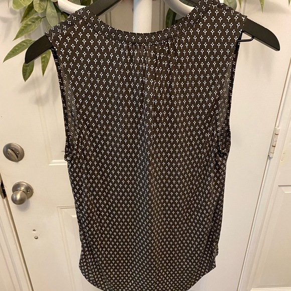 Loft Geometric Print Sleeveless Top S - Picture 2 of 7